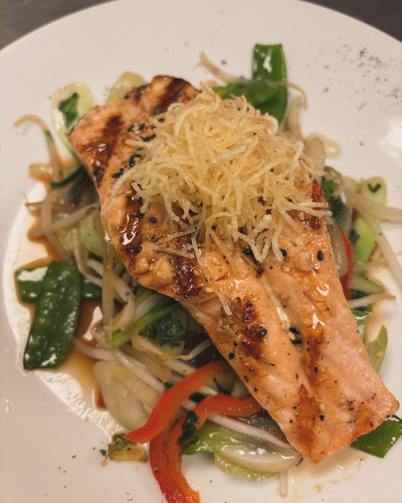 Salmon Teriyaki.