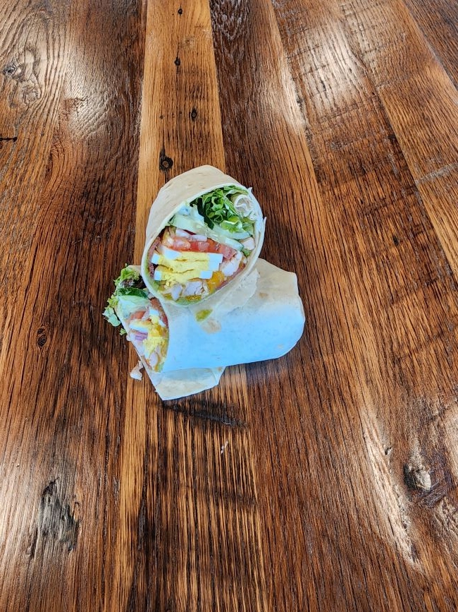 CHICKEN COBB SALAD WRAP.