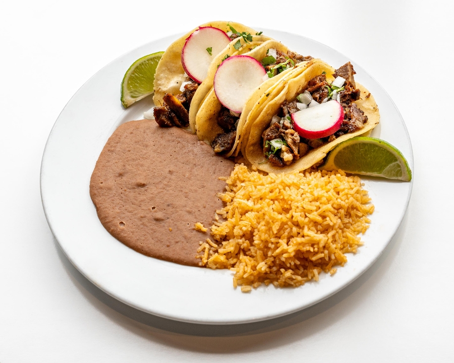 Cabeza Taco Platter.