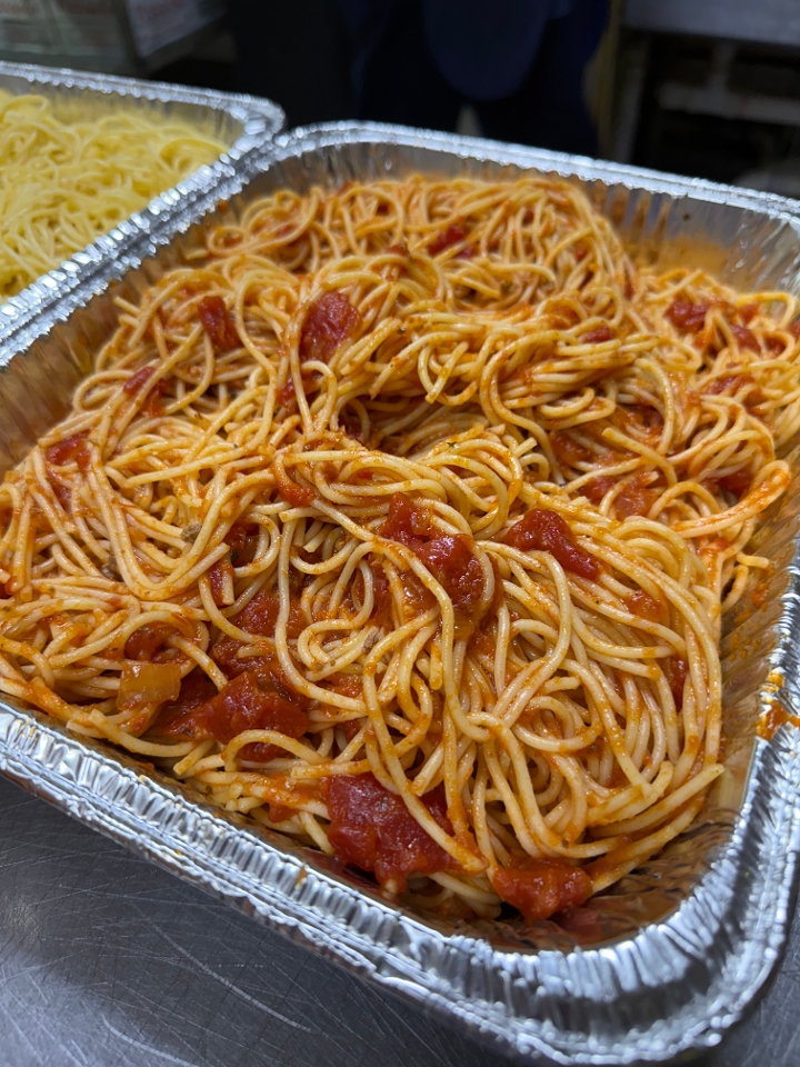 Half Tray Spaguetti Marinara.