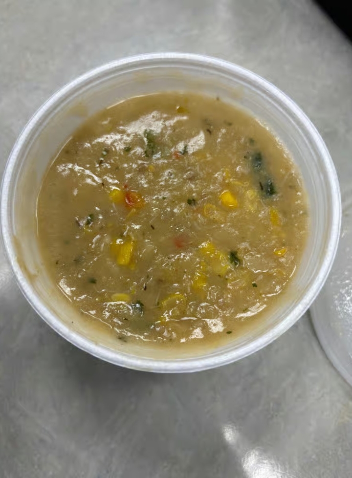 Corn & Crab Bisque.