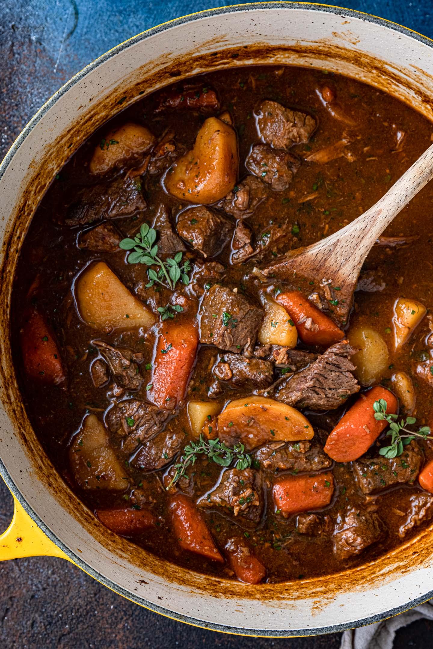 Beef Stew Noodles Soup.