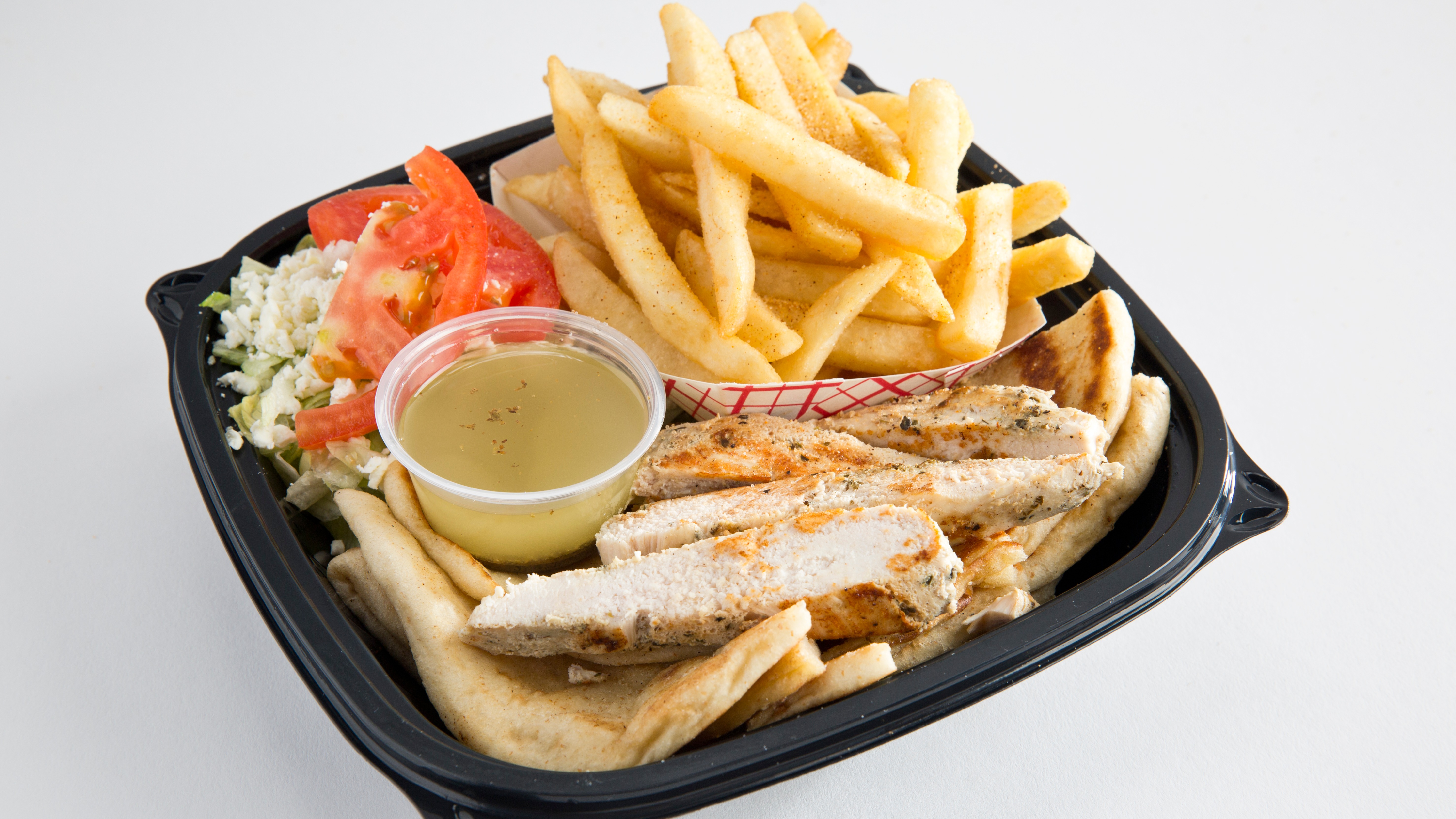 Chicken Kabob Platter.