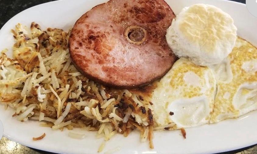 Ham Steak & Eggs.