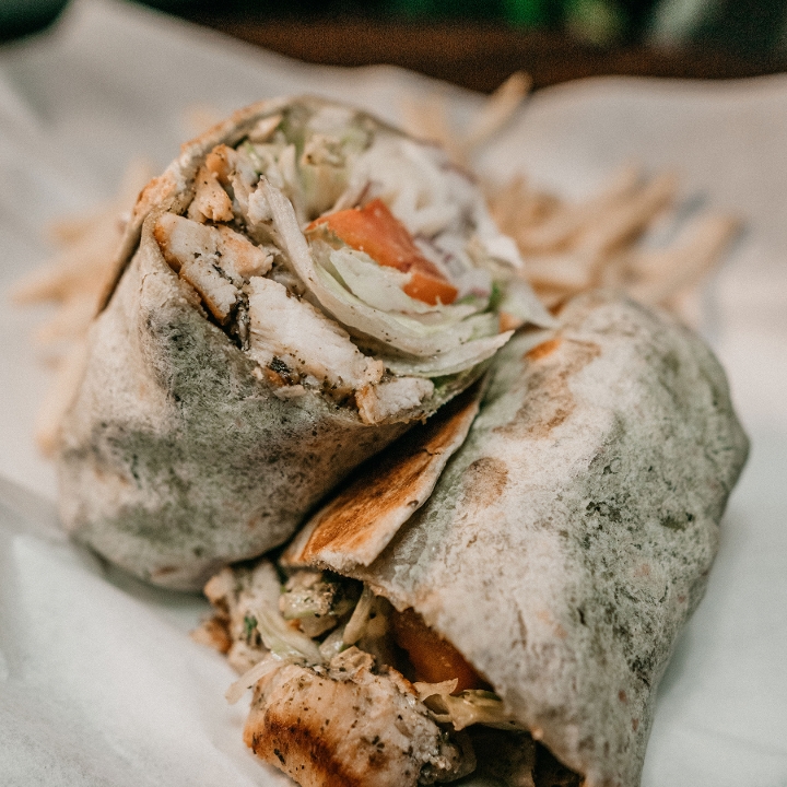 Chicken Pesto Wrap.