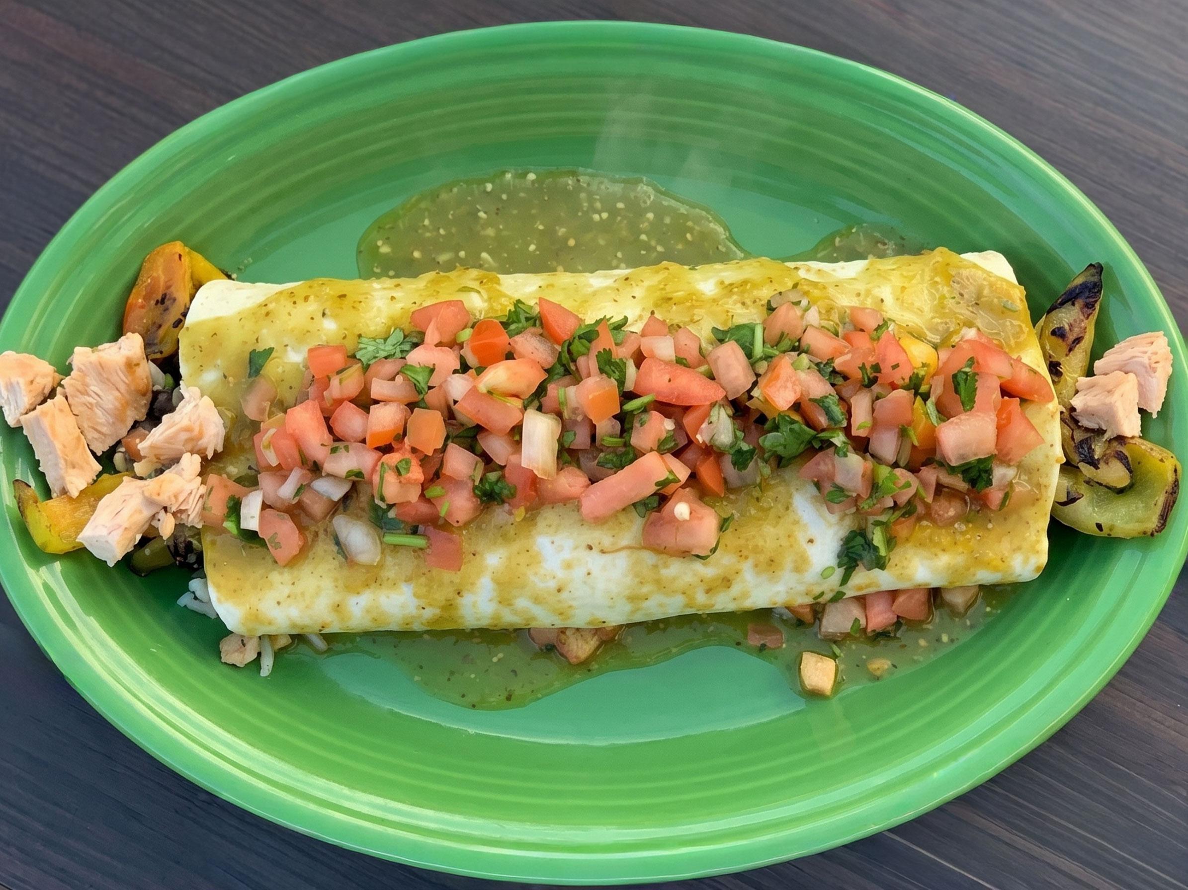 Pollo Asado Burrito.