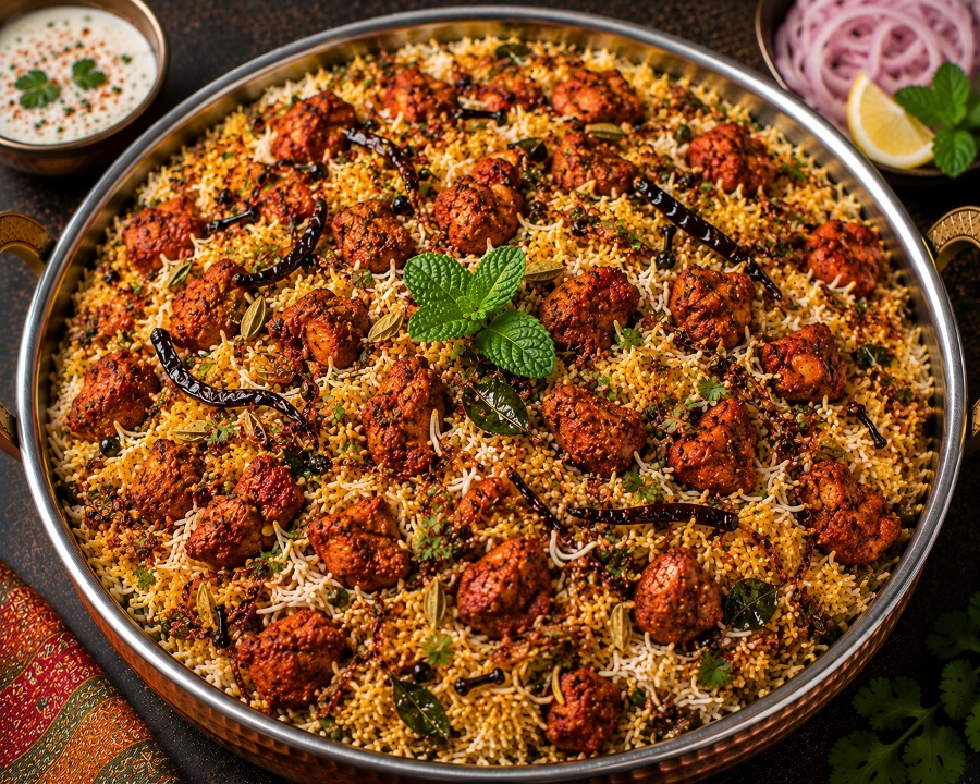 Magic Chicken 65 Biryani.