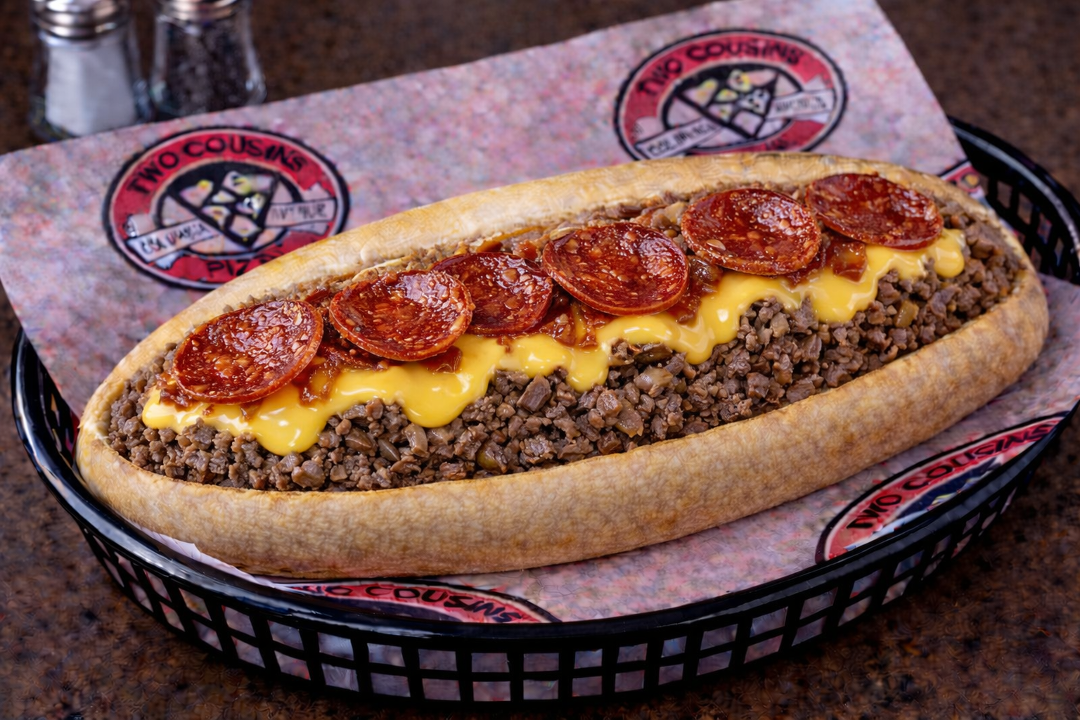 Pepperoni Wizz Cheesteak Sub.