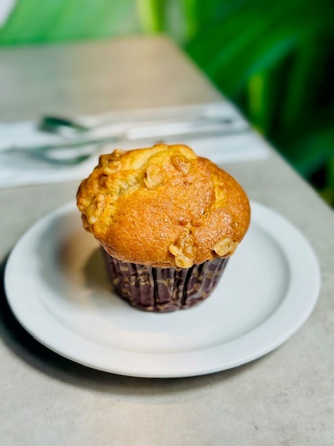 Banana Yogurt Walnut Muffin.