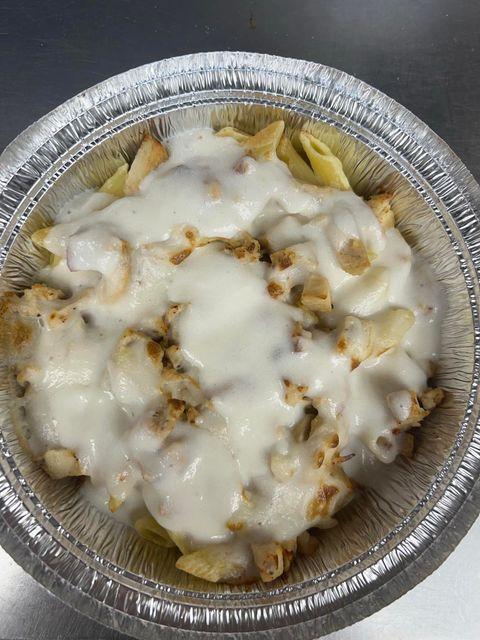 Chicken Alfredo.