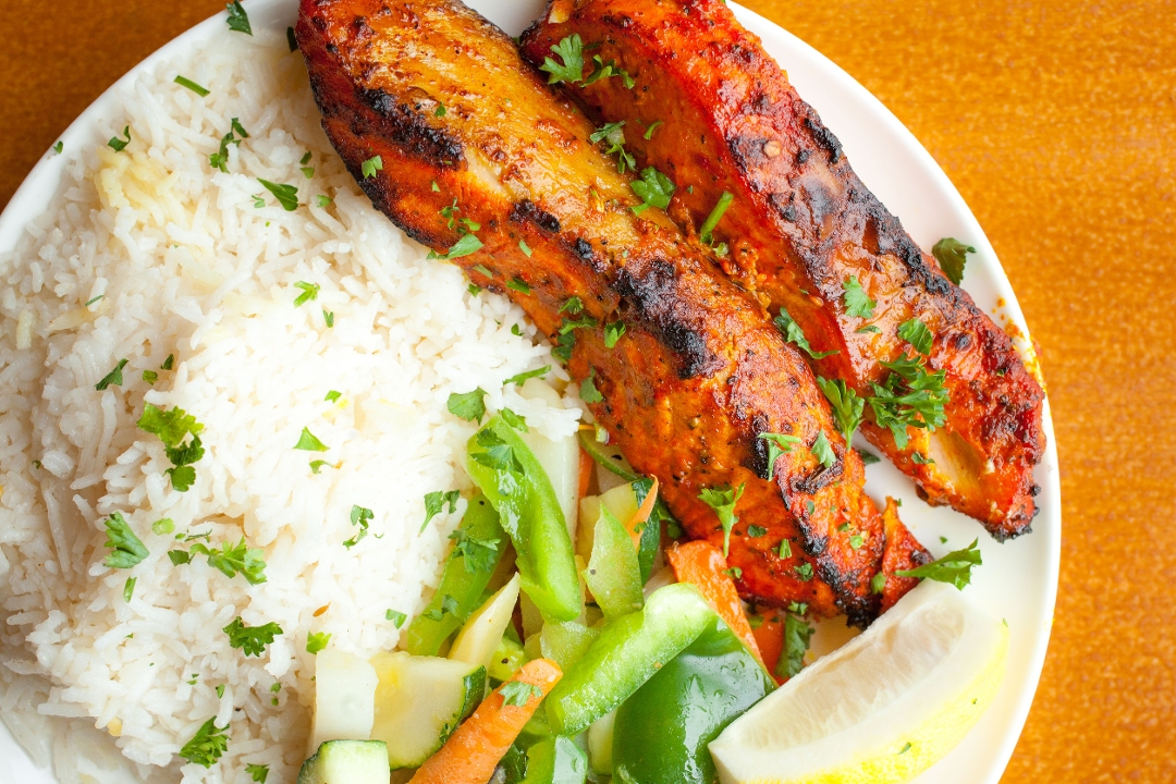 Tandoori Salmon.