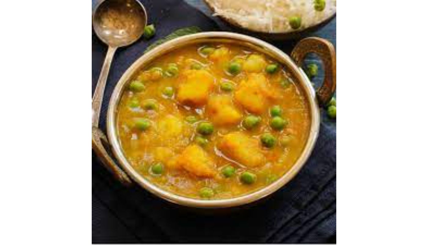 Aloo Mutter  - Spiced Potato & Peas Curry Bowl Vegan, Gluten free.