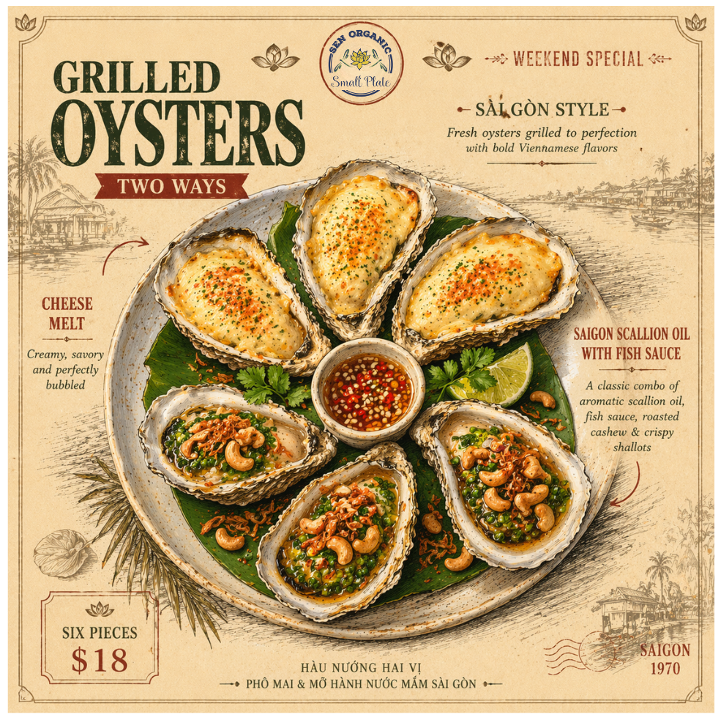 Grill Oysters Dou.