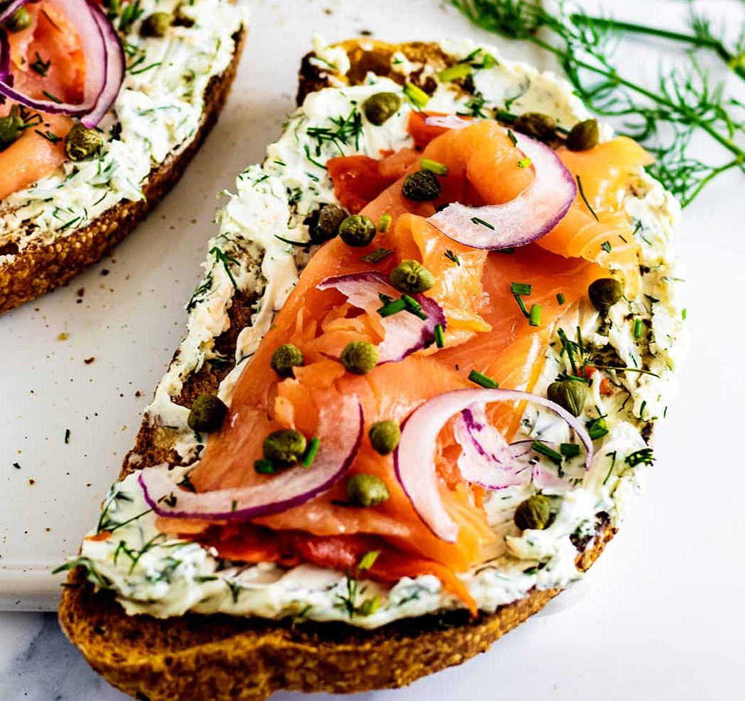 Smoked Salmon Tartine.