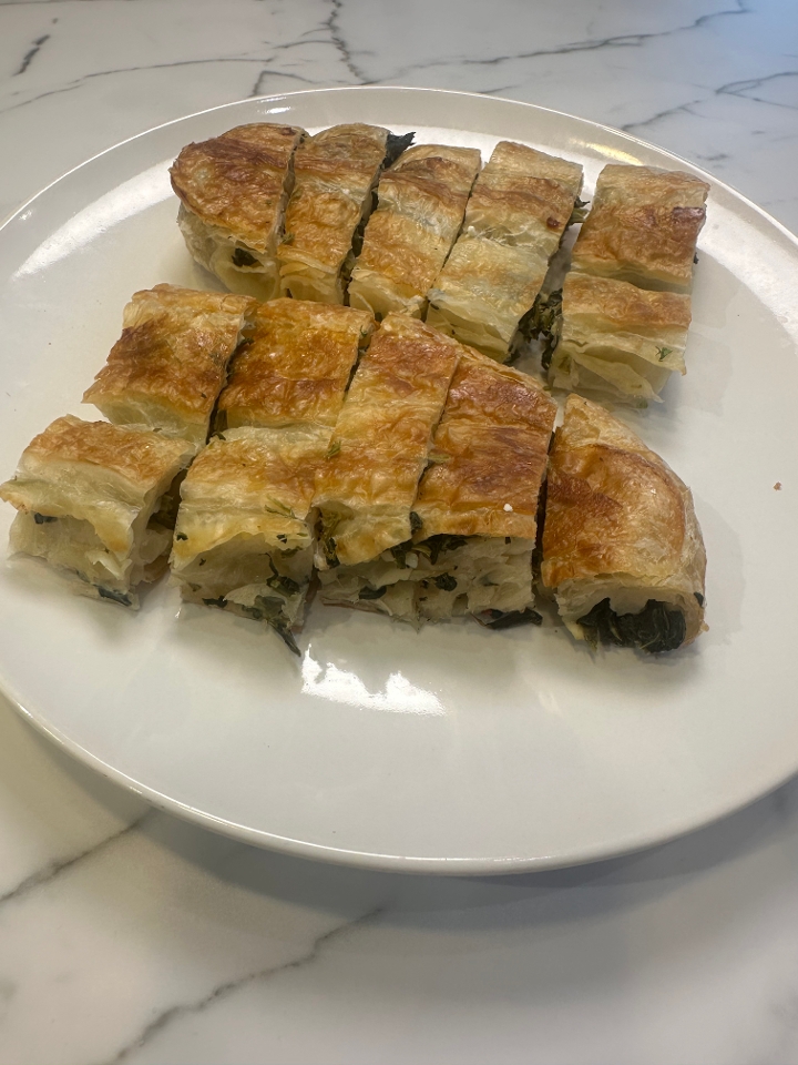 Spinach and Feta Borek Plate.