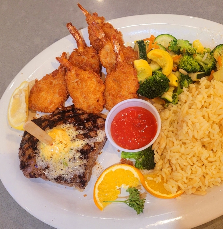 Steak & Shrimp.