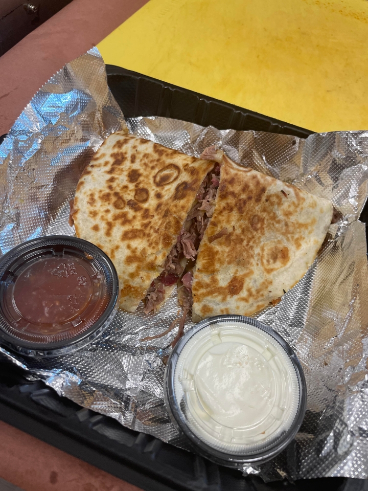 Brisket Quesadilla.
