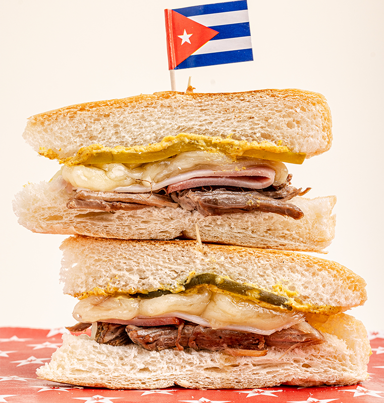 MINI CUBAN SANDWICH.