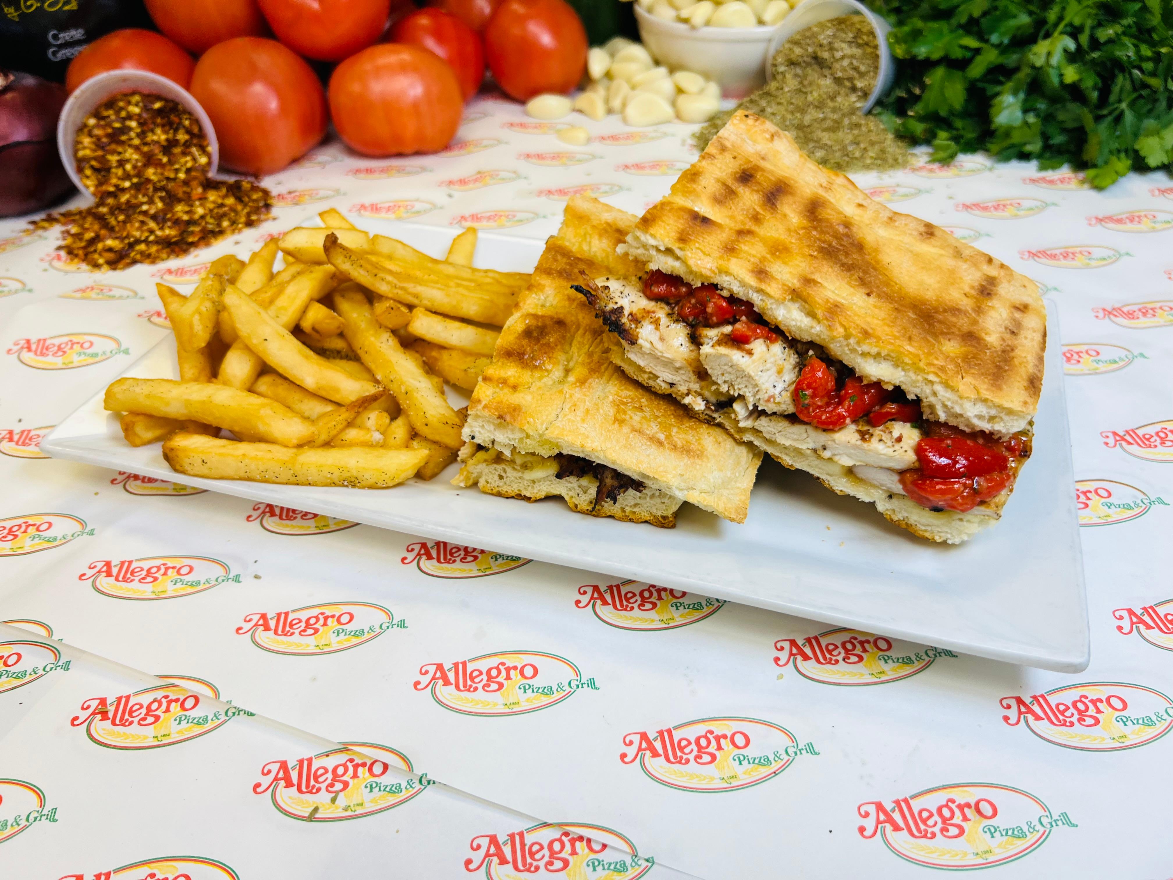 Chicken & Roasted Peppers Panini.