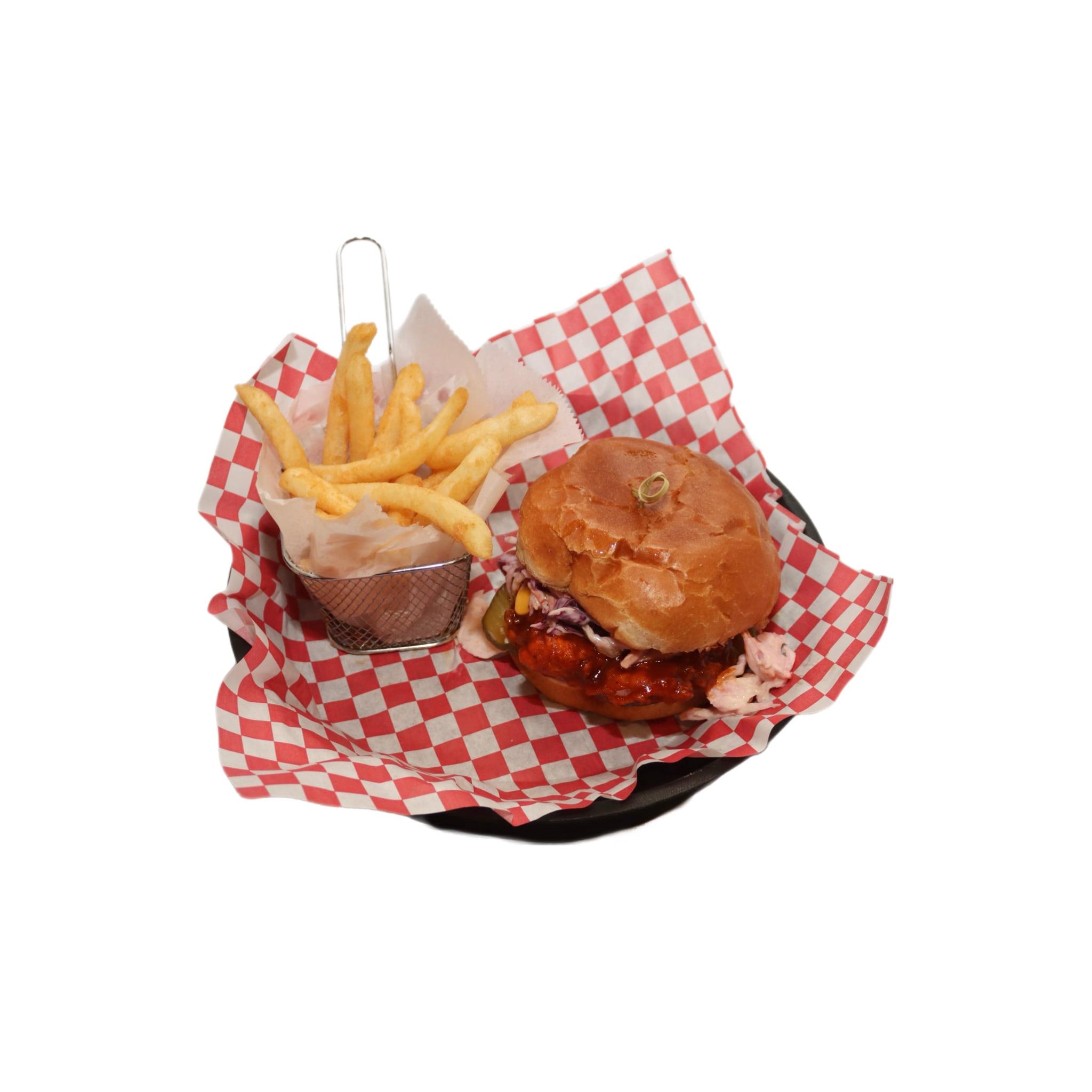 NASHVILLE HOT CHICKEN SANDWICH.