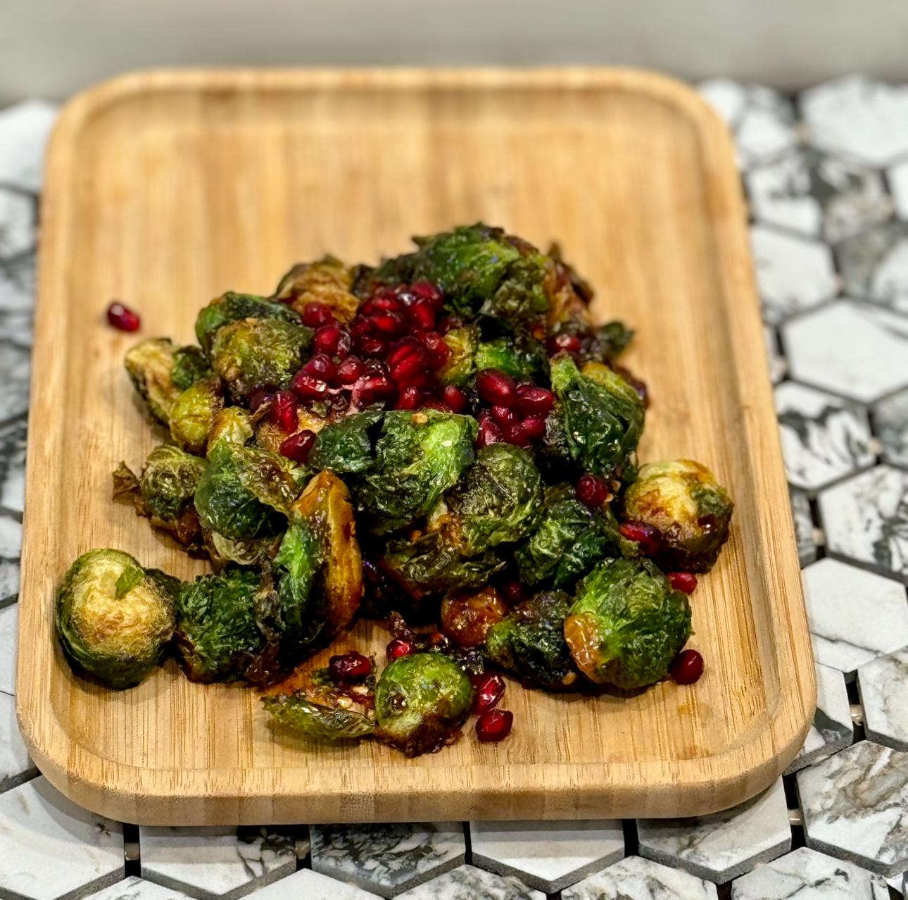 GLAZED BRUSSELS SPROUTS.