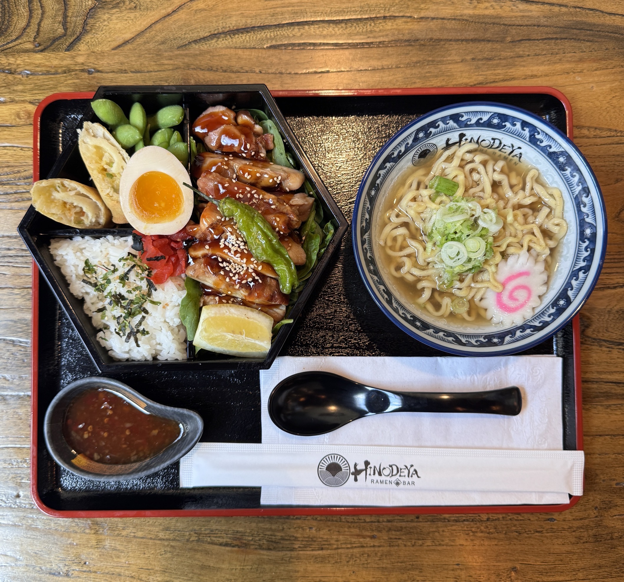 Chicken Teriyaki Bento with Mini Ramen.
