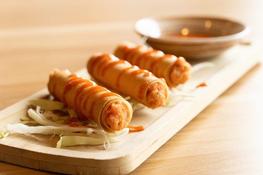 Spicy Tuna Spring Rolls.