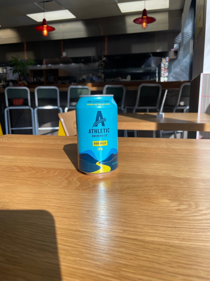 Athletic Non-Alcoholic Run Wild IPA.
