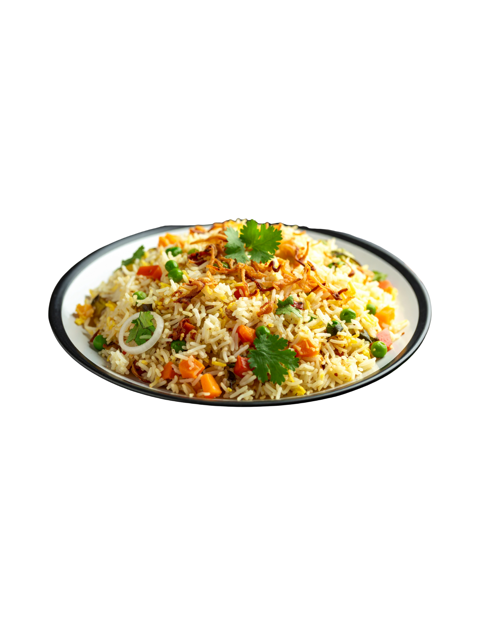 Medium Catering Tray of Rice with vegetable.