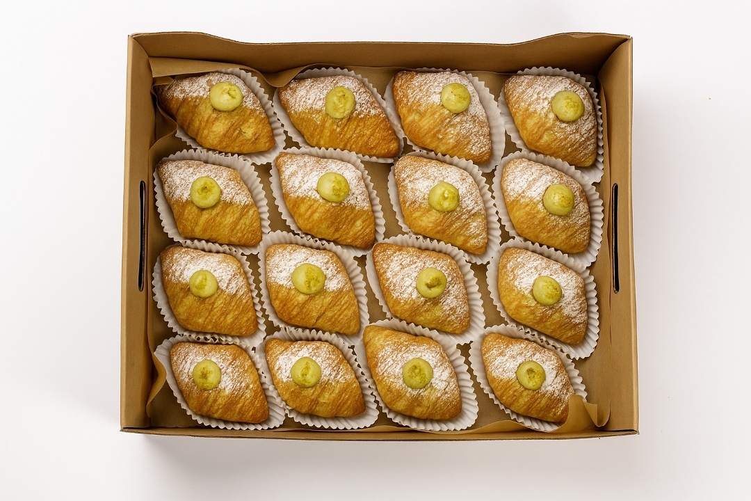 Pistachio Baby Croissant Platter.