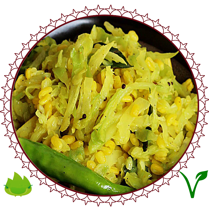 Cabbage Poriyal.