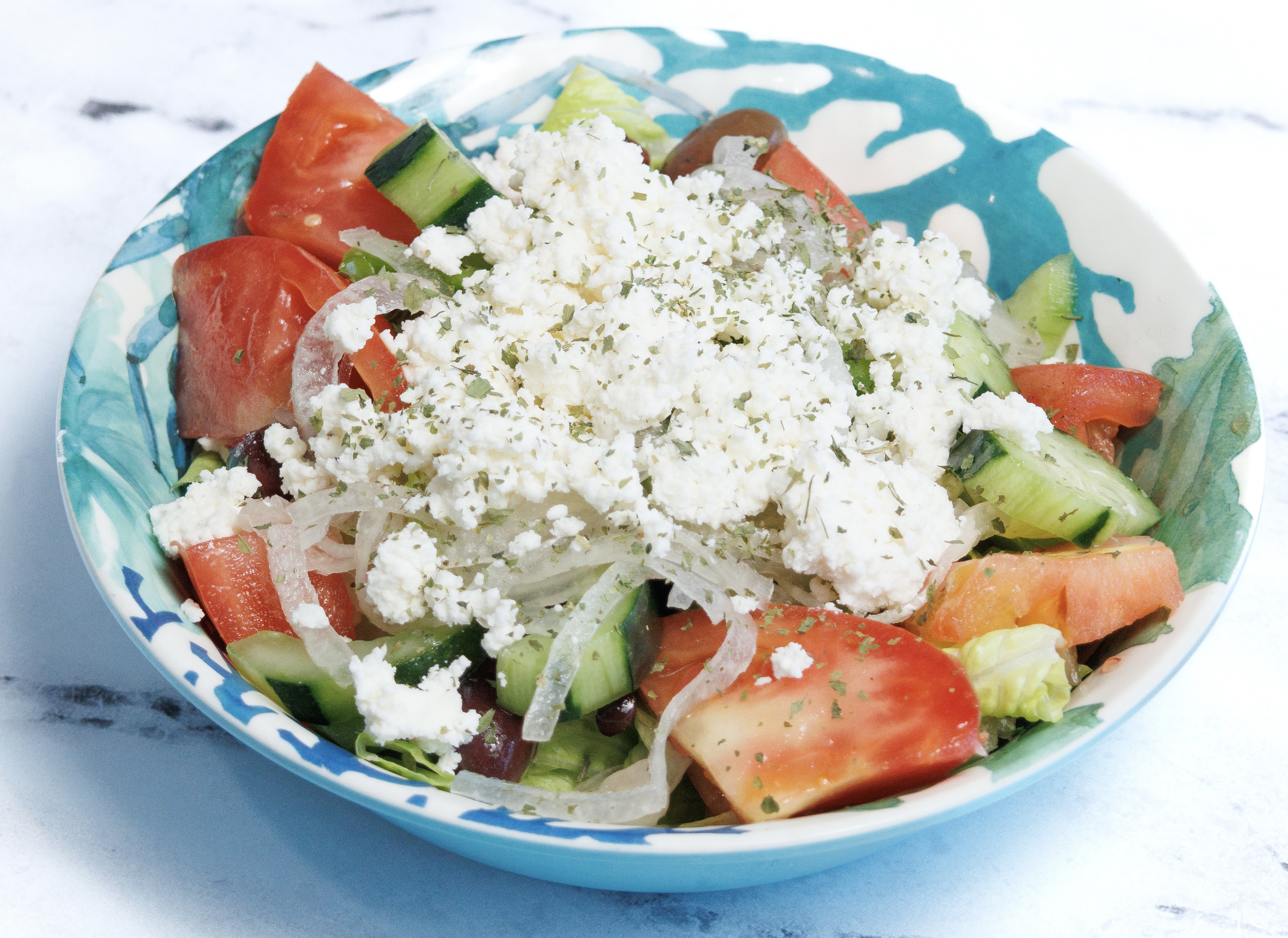 GREEK HOUSE SALAD.