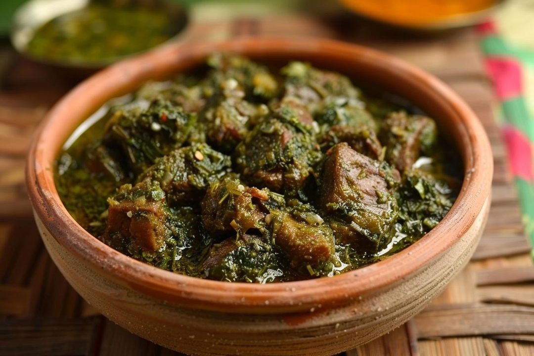 Palak Goat Curry.