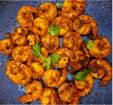 Chettinad Sukka Varuval - Shrimp.
