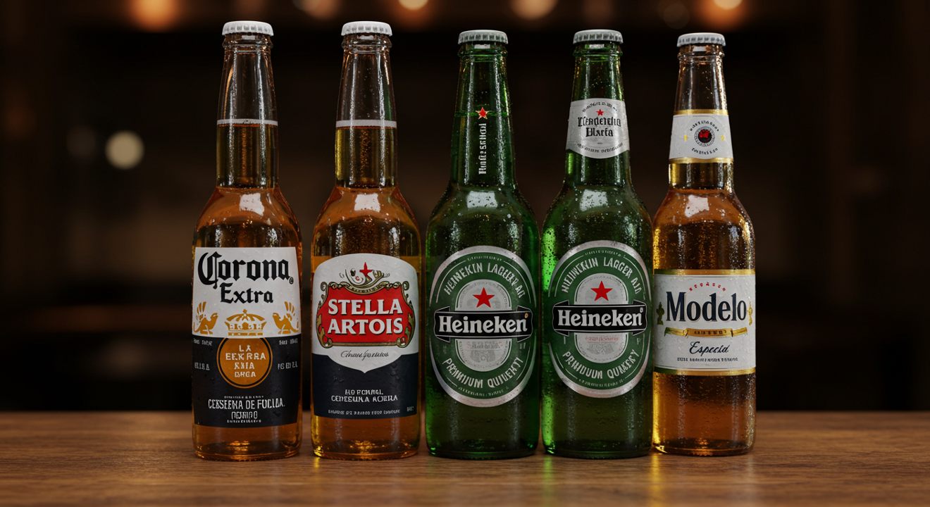 Corona/stella/heinkien/modelo.