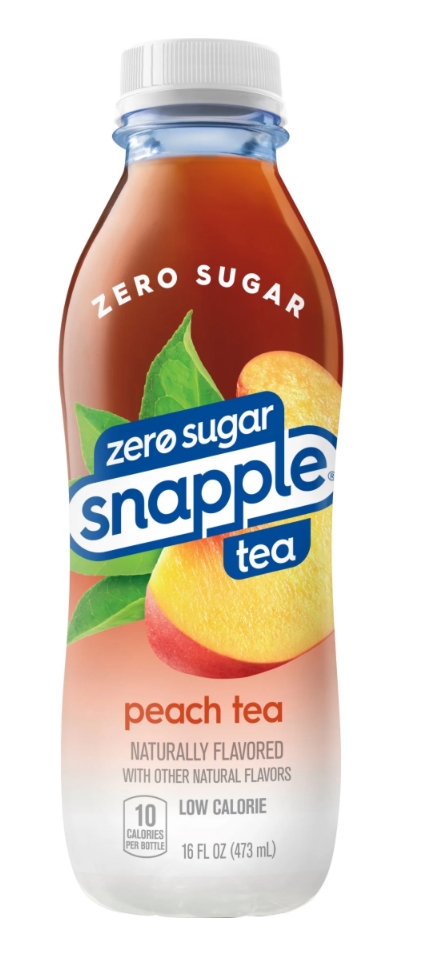 Snapple Peach Tea Zero Sugar.