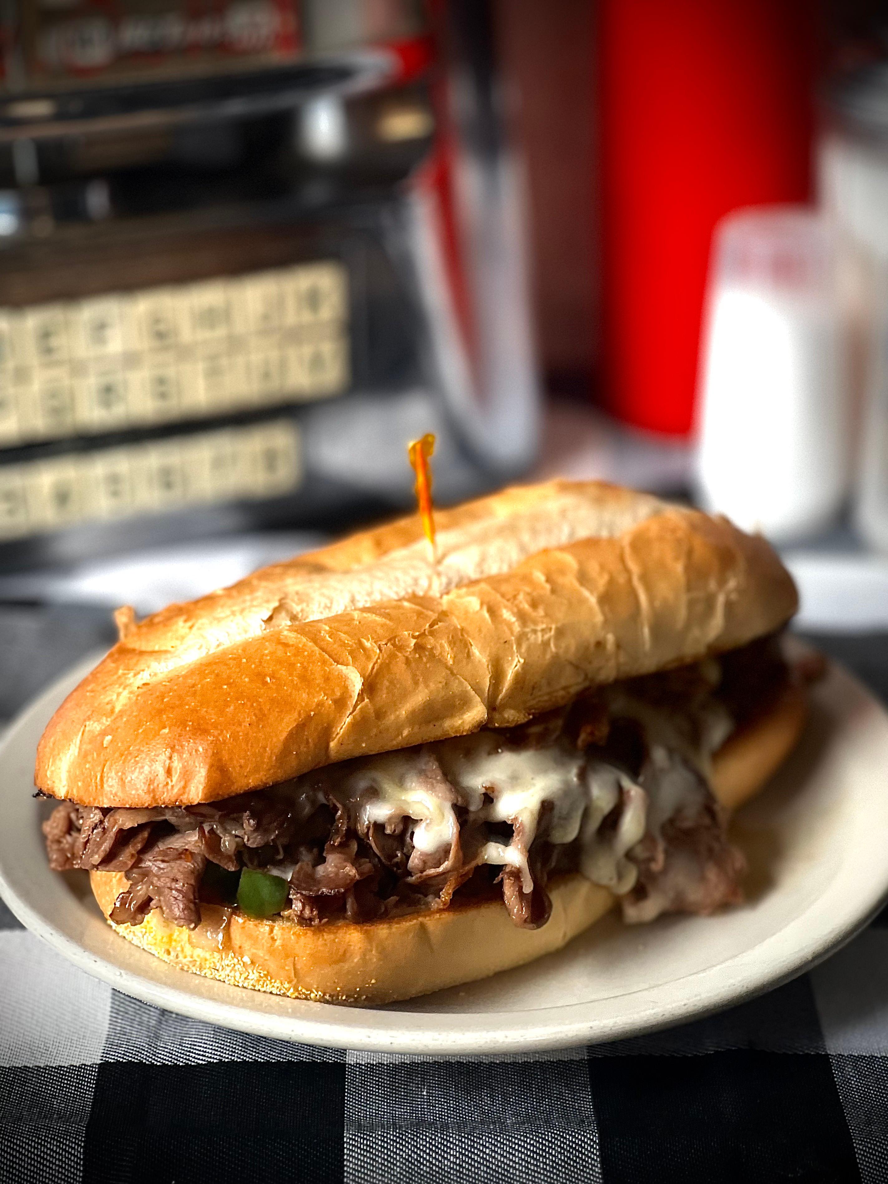 Chipped Prime Rib Sandwich*.