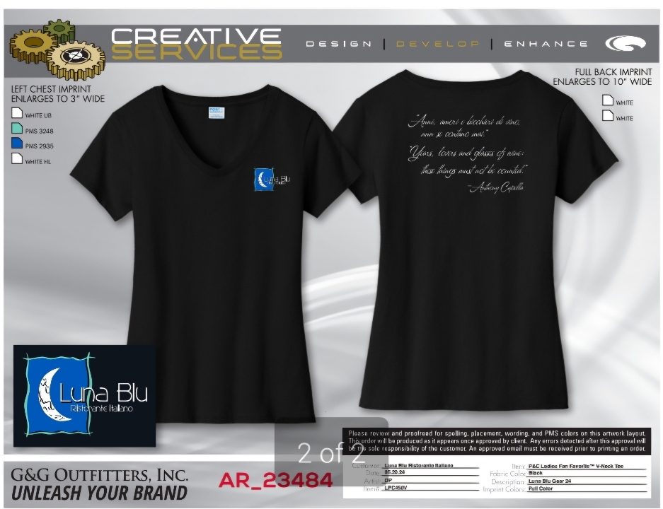 Small V Neck (W).
