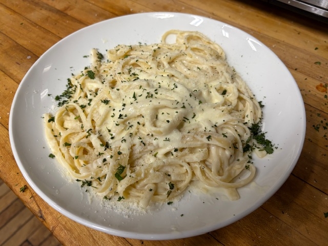 Fettuccine Alfredo.