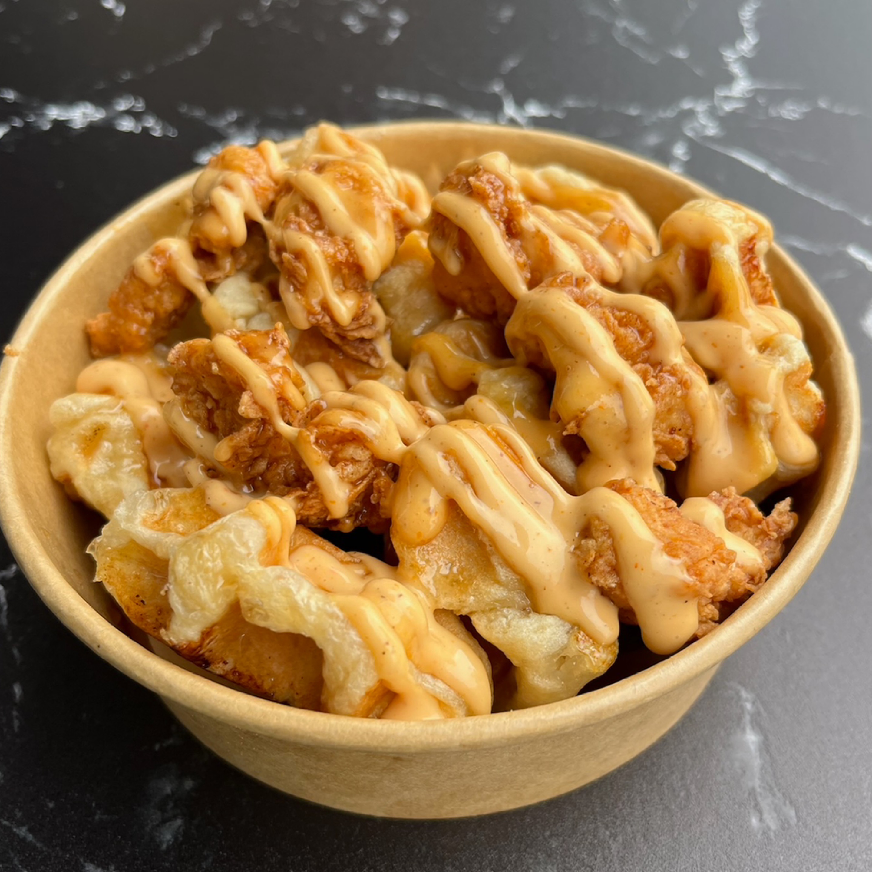 Chicken & Waffle Bowl.