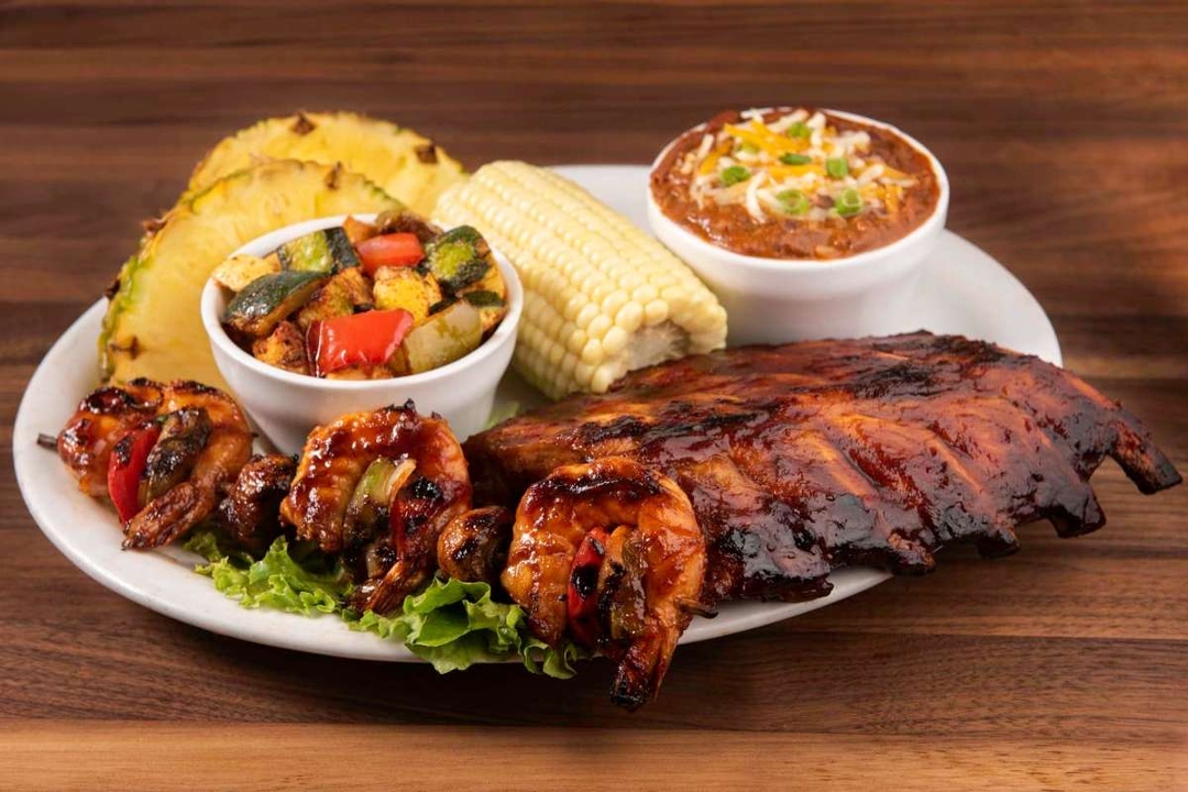 Ribs & Shrimp.