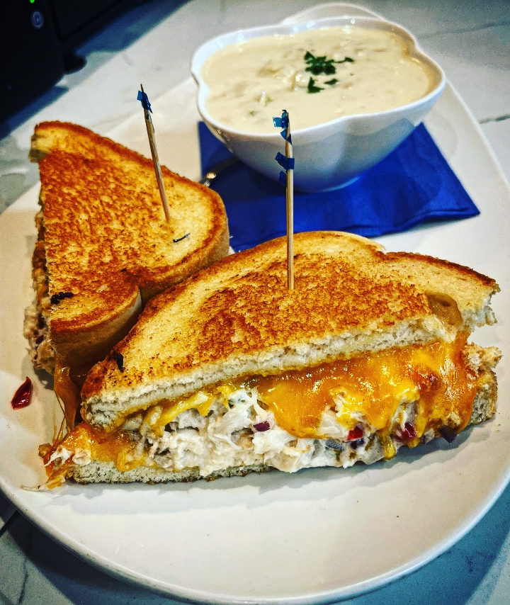 Crab Melt Sandwich.