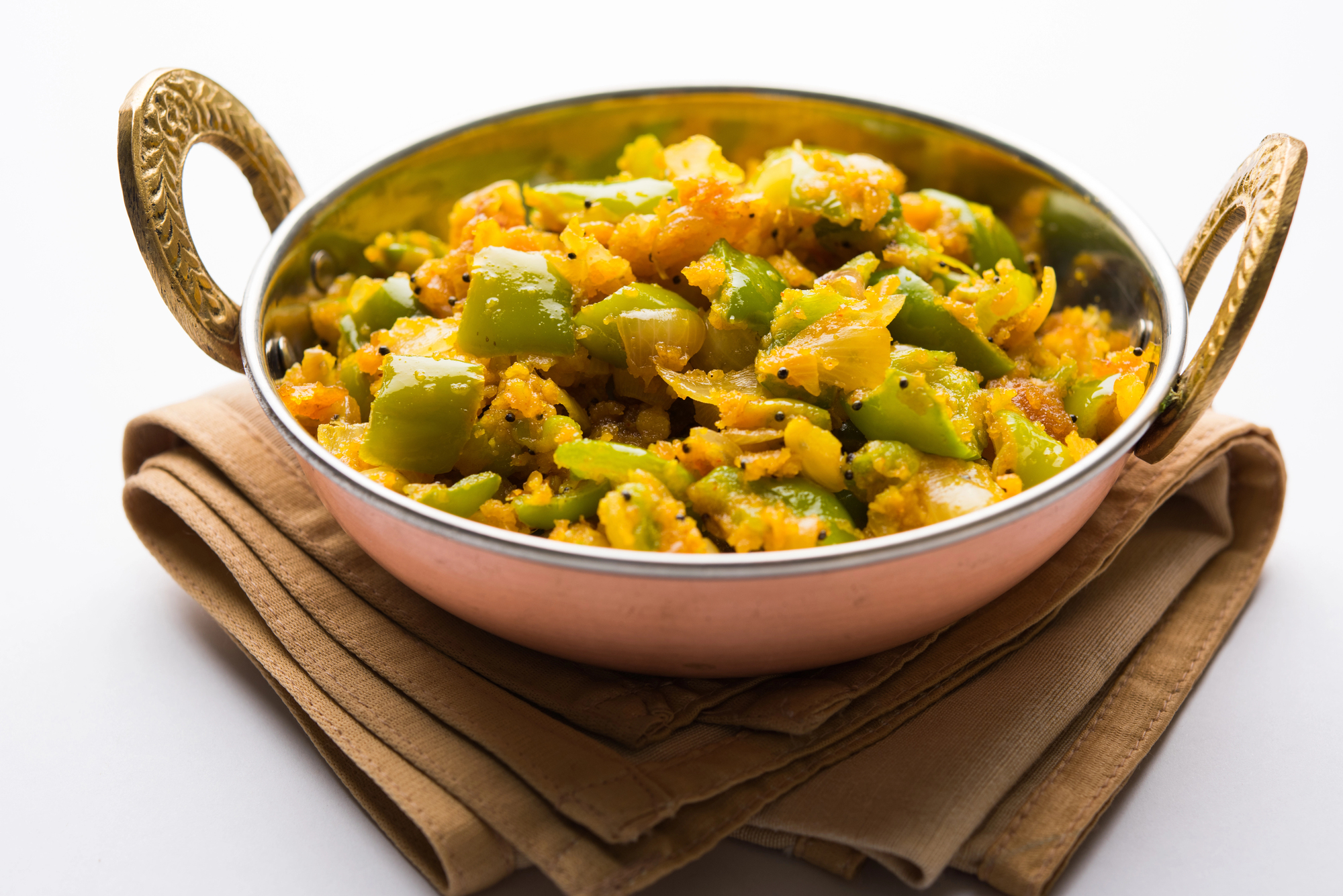 Aloo Shimla Mirch -  Vegan/gluten free.