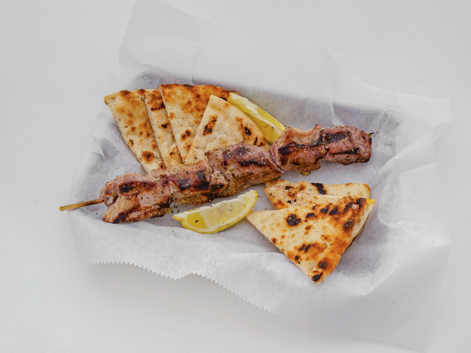 Pork Kalamaki.