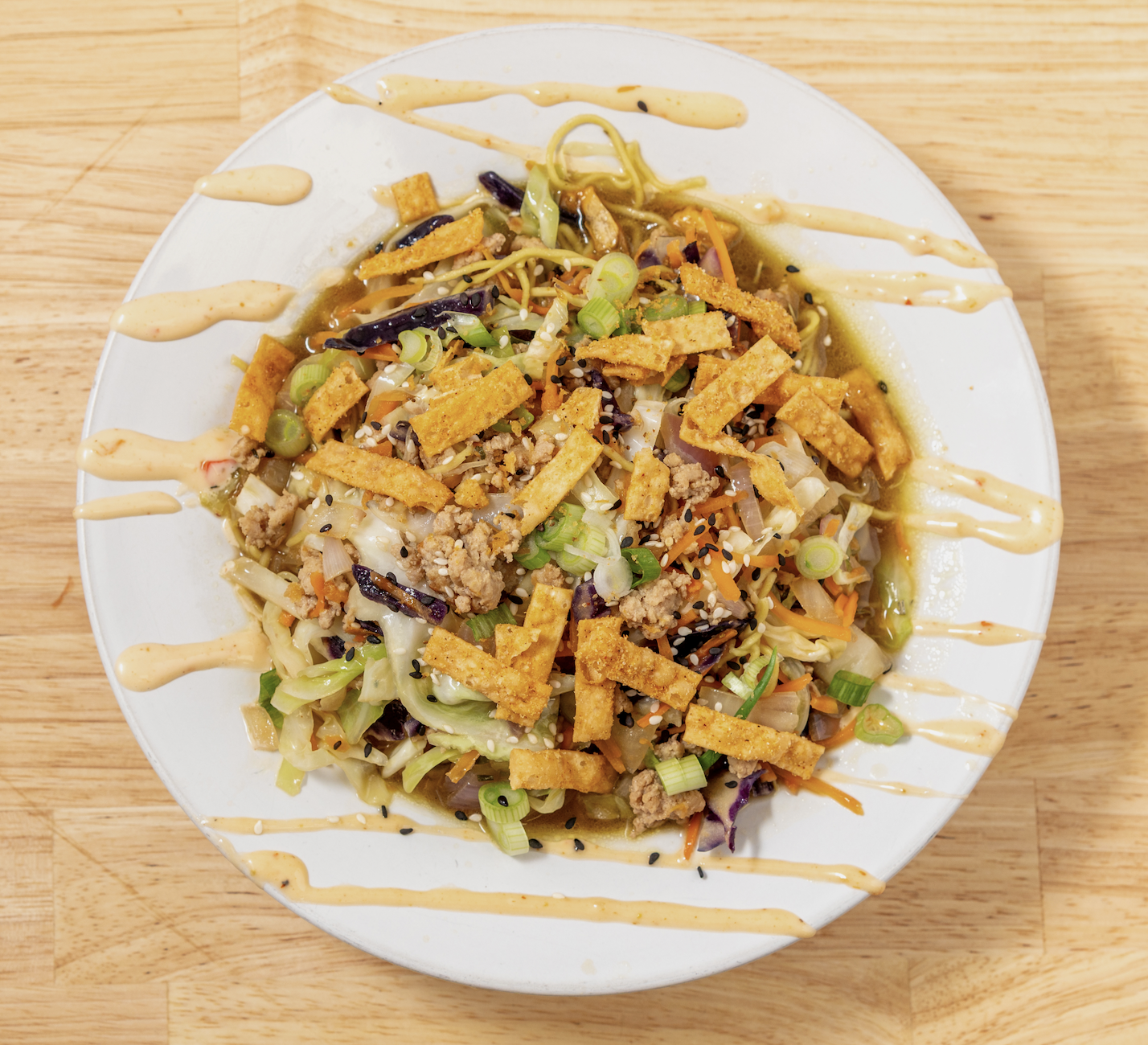 Egg Roll Ramen bowl.