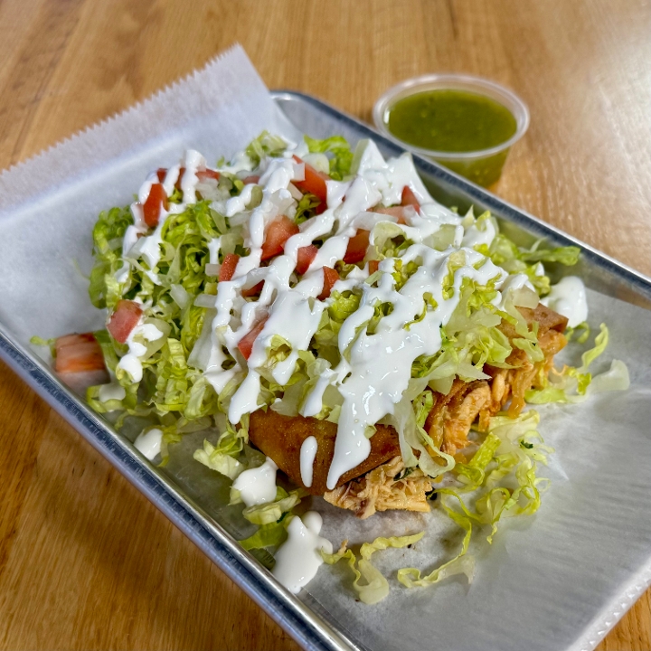 Chicken Flautas.