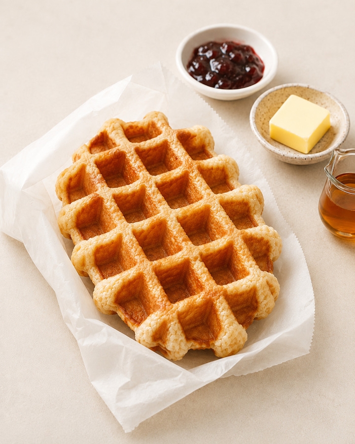 PROMO: Belgian Waffle: Buy 1, Get 1 50% Off.