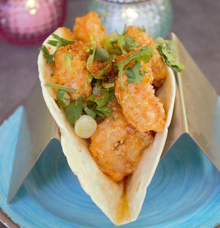 Firecracker Shrimp Taco.
