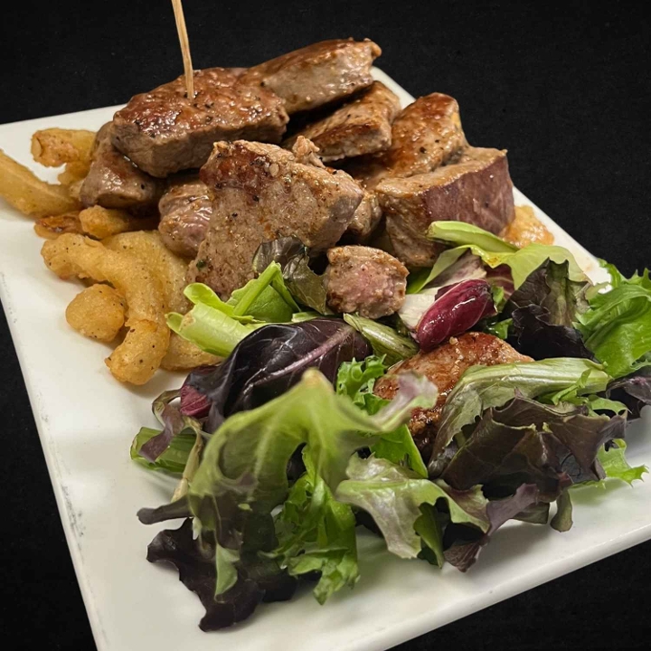 USDA Prime Black Angus Steak Bites.
