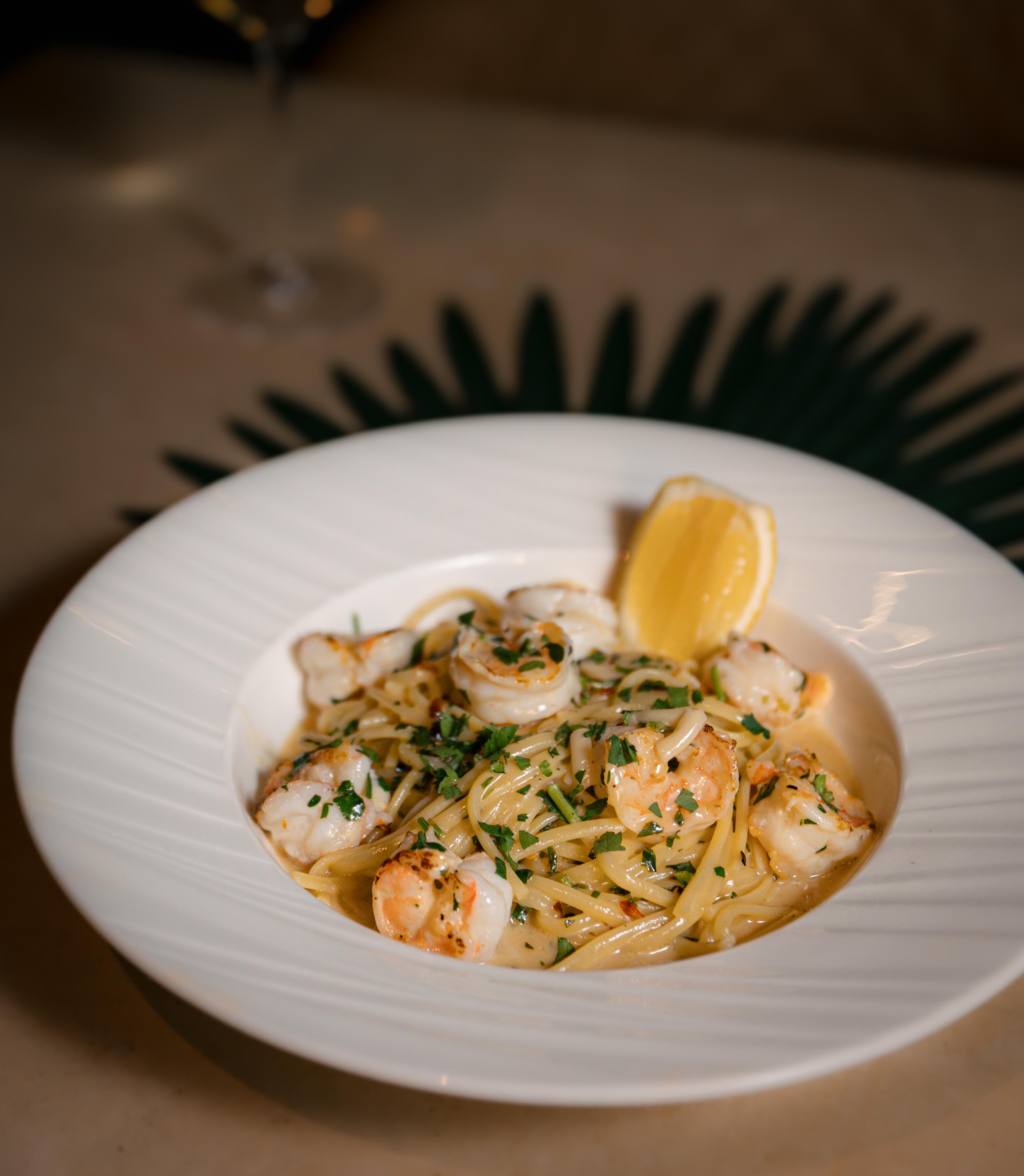 Linguine Alla Scampi.